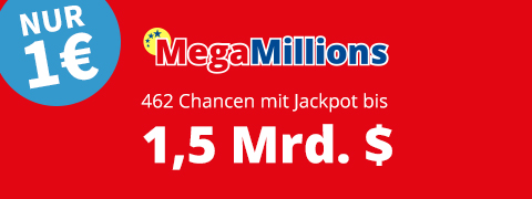 462 MegaMillions-Chancen für 1€