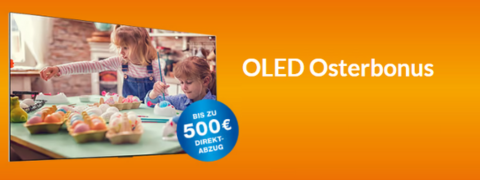 LG OLED Osteraktion - Spare bis zu 500 € bei ausgewählten LG OLED Fernsehern