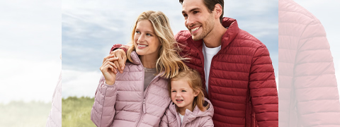 „Family pack“ ANGEBOT:  Bis zu 30% Rabatt beim Kauf von Jacken/Westen