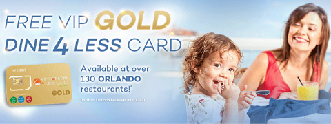 Kostenlose VIP Orlando Dine 4 Less Karte!