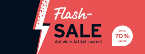 Mit dem Flash Sale bis zu 70% sparen!