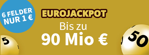 6x EuroJackpot mit 11 € Gutschein